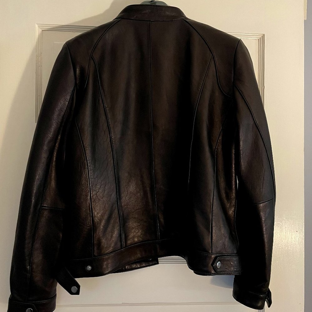 J. McLaughlin black leather jacket - XL